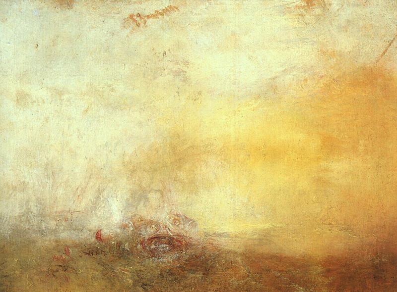 Joseph Mallord William Turner Sunrise with Sea Monsters oil painting image
